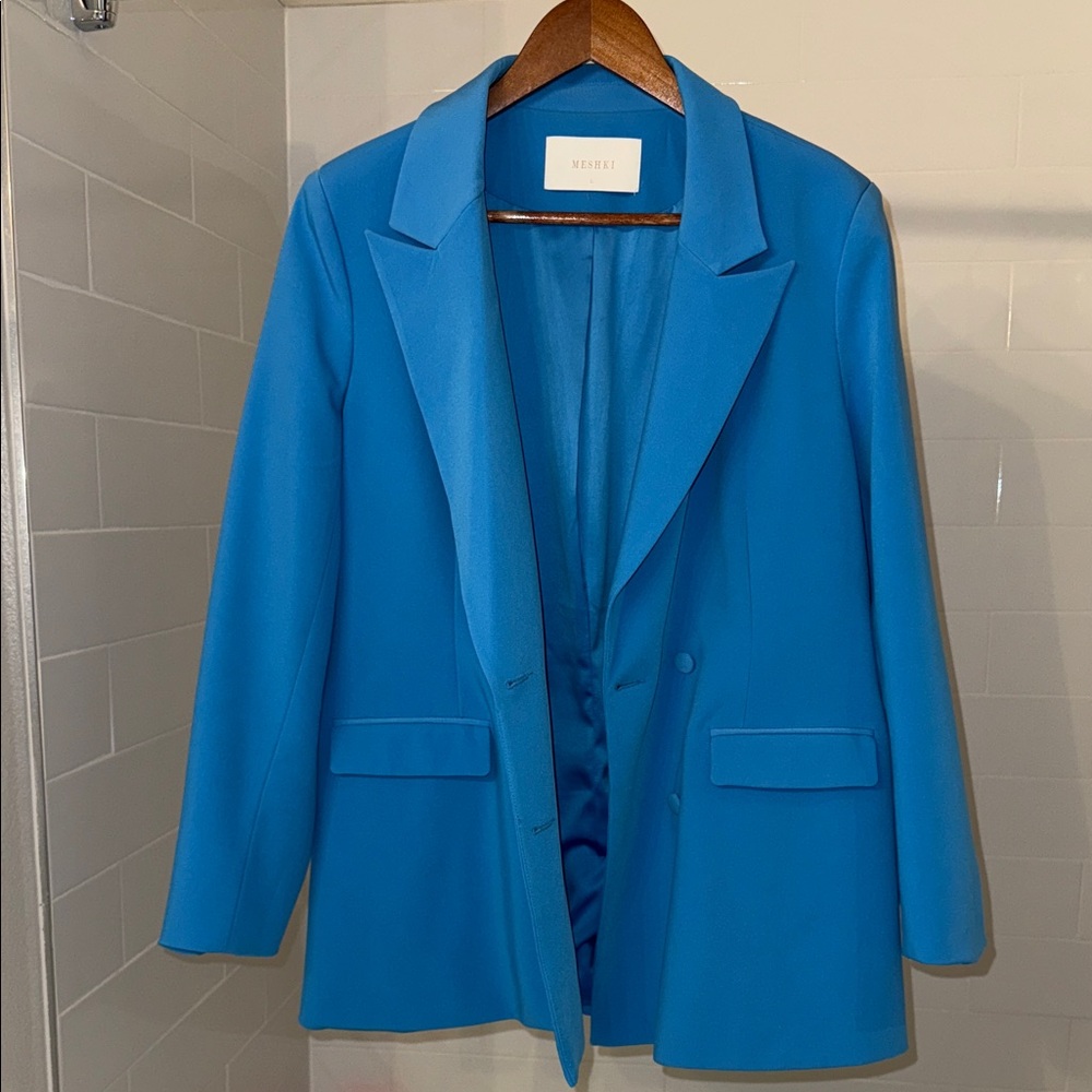 Meshki Women's Vibrant Blue Suit Jacket